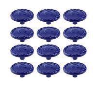 MY MIRONEY Lot de 12 boutons d'armoires de cuisine bleus