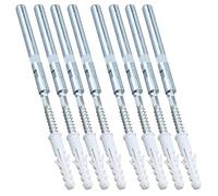 MY MIRONEY Lot de 8 supports d'étagère flottants invisibles en métal pour étagère murale cachée, 1 x 16,5 cm