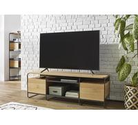 MY MODERN HOME Meuble TV en bois de chêne et métal - Modulo - M269