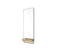 MY MODERN HOME Miroir mural avec étagère en bois Modulo - M267A