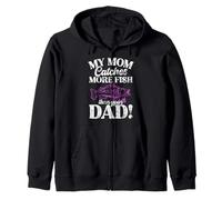 My Mom attrape More Fish Than Your Dad! Fishing Mom Sweat à Capuche