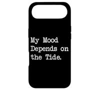 My Mood Depends on The Tide Funny Surf Citations Apparel Coque pour iPhone Air