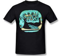 My Morning Jacket Men's Comfortable Short Sleeve Shirts Crew Neck Personality Fashion T-Shirt Black 3XL