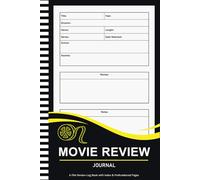 My Movie Review Journal And Fim Record Keeping Book