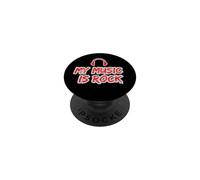 My Music is Rock Casque rétro Rock Music PopSockets PopGrip Adhésif