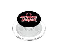 My Music is Rock Casque rétro Rock Music PopSockets PopGrip pour MagSafe