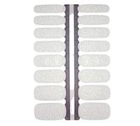 MY NAILS Lot de 16 bandes de vernis à ongles blanches - Motif floral - Ultra fines - Blanc/transparent - Adhère aux ongles naturels et laqués, en acrylique, gel et shellac