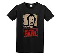 My Name is Earl Logo Men's Cotton T-Shirt Black Shirt Top Tee M