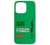My Names Patrick and I'm Irish Paddys Day Liste de contrôle Amusante Coque pour iPhone 15 Pro Max