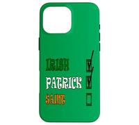My Names Patrick and I'm Irish Paddys Day Liste de contrôle Amusante Coque pour iPhone 16 Pro Max