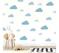 My Nametags® Autocollants Muraux Nuage Bleu | Stickers Muraux Amovibles et Repositionnables qui ne Laisseront pas de Résidus sur les Murs | Déco de Chambre à Coller pour Enfants