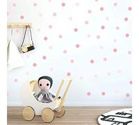 My Nametags® Autocollants Muraux Point Rose | Stickers Muraux Amovibles et Repositionnables qui ne Laisseront pas de Résidus sur les Murs | Déco de Chambre à Coller pour Enfants