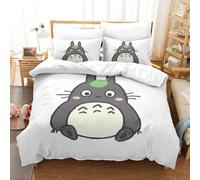 My Neighbor Chinchilla Impression En D Parure De Couette Avec Fermeture Eclair Housse De Couette Respirante£¬Pour Tout Le Monde£¬Hayao Miyazaki Animatio