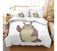 My Neighbor Chinchilla Impression En D Parure De Couette Avec Fermeture Eclair Housse De Couette Respirante£¬Pour Tout Le Monde£¬Hayao Miyazaki Animatio