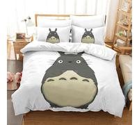 My Neighbor Chinchilla Impression En D Parure De Couette Avec Fermeture Eclair Housse De Couette Respirante£¬Pour Tout Le Monde£¬Hayao Miyazaki Animatio