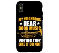 My Neighbors Hear Good Music Trompette Coque pour iPhone X/XS