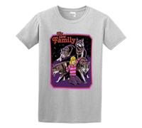 My New Family Men's Cotton T-Shirt Gray Shirt Top Tee XL