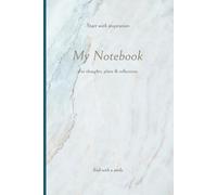 My Notebook - Marble Grid Journal - 6x9 with Date & Subject - 2026 Calendar & Goal Setting - 120 Pages: Perfect for Writing, Planning, and Organizing with Motivational Quotes