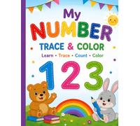 My Number Trace & Color: Learn, Trace, Count, Color. Numbers 1 to 20! Perfect for preschool and kindergarten