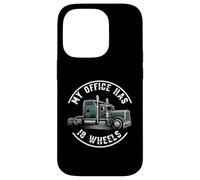 My Office Has 18 Wheels Trucker Semi Truck Driver Coque pour iPhone 14 Pro
