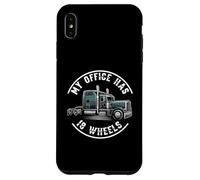 My Office Has 18 Wheels Trucker Semi Truck Driver Coque pour iPhone XS Max