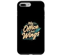 My Office Has Wings Remote Work Travel Freedom Coque pour iPhone 7 Plus/8 Plus