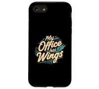 My Office Has Wings Remote Work Travel Freedom Coque pour iPhone SE (2020) / 7/8