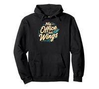 My Office Has Wings Remote Work Travel Freedom Sweat à Capuche