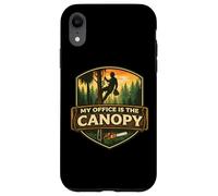 My Office is The Canopy Arboriculteur Arboriculteur Entretien des Arbres Coque pour iPhone XR