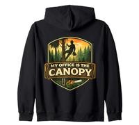My Office is The Canopy Arboriculteur Arboriculteur Entretien des Arbres Sweat à Capuche