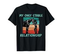 My Only Stable Relationship Femme avec Un Cheval Chevaux Meme T-Shirt