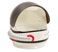 My Other Me - Accessoire casque unisexe adulte d'astronaute noir et blanc avec visière, tube flexible et détails décoratifs. Dimensions 50-60 cm. Parfait pour compléter votre look galactique