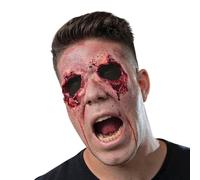 My Other Me - Application unisexe adulte beige yeux arrachés. Apporte une touche effrayante pour une caractérisation d'horreur réaliste à Halloween