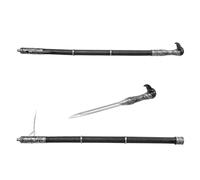 My Other Me Canne corbeau unisexe adulte gris de 81 cm avec poignard. Un accessoire intrigant pour donner un air énigmatique à votre caractérisation