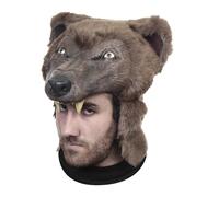 My Other Me - Casque unisexe adulte en forme d'ours brun. Ajoutez un air sauvage et dominant à votre caractérisation