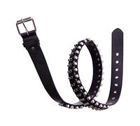 My Other Me - Ceinture noire avec balles pour adulte 116 cm. Apporte une touche rebelle et audacieuse à n'importe quelle tenue de fête ou de cosplay