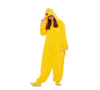 My Other Me Costume de pyjama Gallina Caponata pour adulte, unisexe, taille XS. Comprend une combinaison à capuche jaune avec détails en bec rouge et crête jaune.
