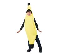 My Other Me Déguisement banane pour enfant avec robe de couleur jaune, taille 3-4 ans. Parfait pour se démarquer lors de toute fête costumée.