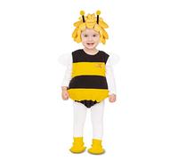 My Other Me Déguisement d'abeille Maya Baby Body, ailes, bonnet avec antennes et chaussons Taille 0-6 M