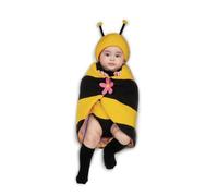 My Other Me Déguisement d'abeille Maya pour bébé unisexe avec combinaison, ailes, chapeau avec antennes et couverture en jaune et noir, taille 7-12 mois. Parfait pour apporter de la joie à tout