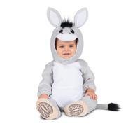 My Other Me Déguisement d'âne unisexe pour bébé blanc et gris avec bonnet, combinaison, queue et chaussons taille 7-12 mois. Transformez votre petit en le compagnon le plus mignon.