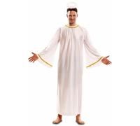 My Other Me Déguisement d'ange blanc pour adulte unisexe avec tunique avec ailes taille ML. Parfait pour éblouir la lumière céleste lors de fêtes et d'événements spéciaux