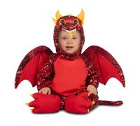 My Other Me Déguisement de bébé dragon unisexe rouge avec bonnet, singe, ailes, queue et chaussons taille 24-36 mois. Donnez une touche de fantaisie aux photos de famille
