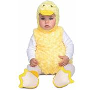 My Other Me Déguisement de canard moelleux pour bébé unisexe en jaune avec robe, bonnet, queue et chaussons taille 12-24 mois. Votre petit sera le canard le plus adorable de la fête