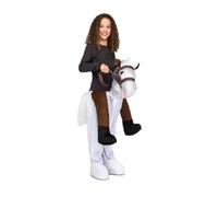 My Other Me Déguisement de cheval blanc unisexe pour enfant avec pantalon, convient pour les tailles de 7 à 12 ans (taille unique)