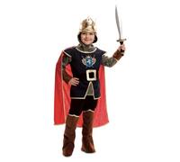 My Other Me Déguisement de chevalier pour enfant, taille 3-4 ans. Comprend une couronne dorée, un bourreau doré et noir, une casaque bleue avec écusson héraldique, un pantalon et une ceinture, une