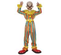 My Other Me Déguisement de clown diabolique coloré pour enfant unisexe avec combinaison, ceinture et masque, taille 10-12 ans. Effrayant amusant pour Halloween