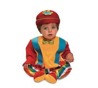 My Other Me Déguisement de clown pour bébé unisexe avec chapeau et singe en rouge et jaune, taille 7-12 mois. Une touche de rire pour toute célébration spéciale
