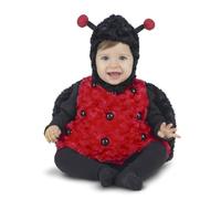 My Other Me Déguisement de coccinelle unisexe pour bébé en noir et rouge avec bonnet et robe à ailes taille 12-24 mois. Parfait pour une séance photo adorable