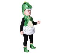 My Other Me Déguisement de dinosaure unisexe avec chapeau, combinaison et couvre-bottes en vert pour enfant taille 3-4 ans. Réveillez l'instinct jurassique à chaque fête.